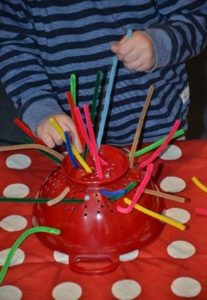 How To Develop Your Child’s Hand Skills Using Pipe Cleaners step 1